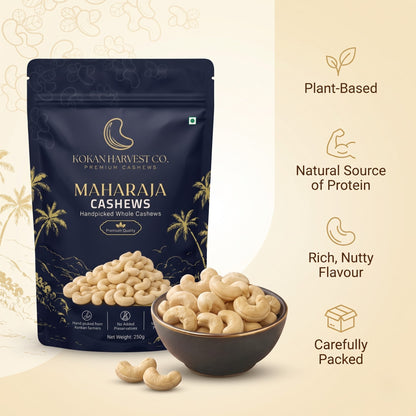 Kokan Harvest Co. Maharaja Premium Cashews (250g)